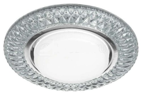 Светильник встраиваемый с подсветкой Эра DK LD23 SL/WH GX53 220В 13Вт МАХ Прозрачный картинка 